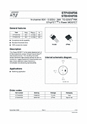 DataSheet STB45NF06 pdf